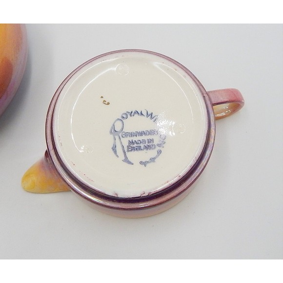 Royal Winton Grimwades Two Tone Luster 4 Piece Individual Stacking Tea Set - Picture 8 of 15